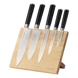 Netto Marken-Discount Damastmesser Set 6tlg, inkl Messerblock Angebot