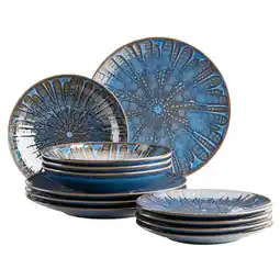 Netto Marken-Discount Mäser Tafelservice, Steinzeug Aquamarine Blau Angebot