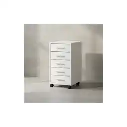 Netto Marken-Discount KADIMA DESIGN Schubladenschrank ITTER Holz: 5 Schubladen, Rollen, melaminharzbeschichtet Angebot