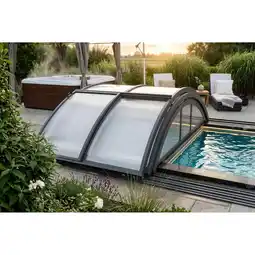 Netto Marken-Discount Poolüberdachung Adèle aus Aluminium, ca. 12,50 x 6,81 x 1,65 m Angebot