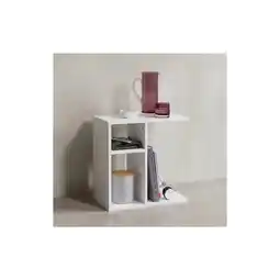 Netto Marken-Discount KADIMA DESIGN Beistelltisch ITTER Holz: Ablagefächer, 50x50x30 cm, kratzfest & wasserabweisend Angebot