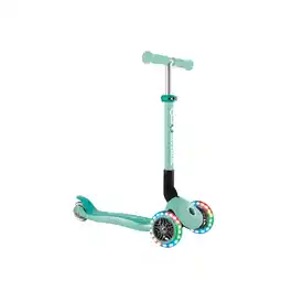 Netto Marken-Discount GLOBBER JUNIOR FOLDABLE LIGHTS – Tretroller, 120/80 mm, ABEC 9, 3-rädrig, LED-Leuchtrollen, mint Angebot