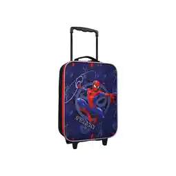 Netto Marken-Discount Spider Man Kinder Trolley Koffer Reisekoffer mit Rollen für Urlaub Angebot