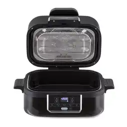 Netto Marken-Discount Combo Air Grill-Heißluftfritteuse 5 Programme 1500 Watt 4,5 L Grillkorb 2,5 L Frittierkorb Schwarz Angebot