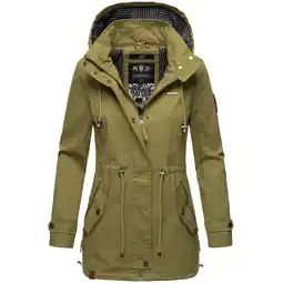 Netto Marken-Discount MARIKOO Damen Moderner Outdoorjacke Übergangsparka aus Baumwolle mit Kapuze Nyokoo Angebot