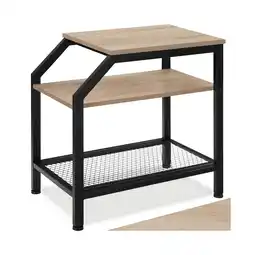 Netto Marken-Discount tectake Beistelltisch, Industrial Style, mit 2 Ablagen und Gitterablage, 36,5 x 58,5 x 59,5 cm Angebot