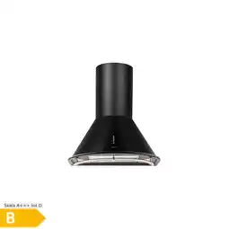Netto Marken-Discount Lumio Primo Retro-Dunstabzugshaube 60cm 490 m³/h LED-Leuchten Matt-Schwarz Angebot
