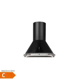 Netto Marken-Discount Lumio Primo Retro-Dunstabzugshaube 60cm 490 m³/h LED-Leuchten Matt-Schwarz Angebot