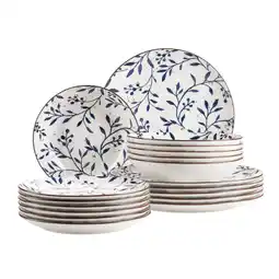 Netto Marken-Discount Mäser Teller Set, Porzellan Olive Türkis Angebot