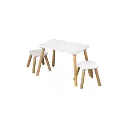Netto Marken-Discount 1 Kindertisch mit 2 Stühlen weiß FSC Angebot