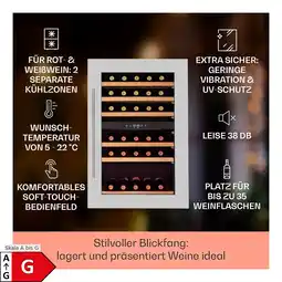 Netto Marken-Discount Vinsider 35D Einbau-Weinkühlschrank 128 Liter 41 Weinflaschen 2 Zonen Angebot