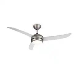 Netto Marken-Discount El Paso Deckenventilator & Lampe Ø 132 cm 10.344 m³/h 180 U/min 49 dB Silber Angebot
