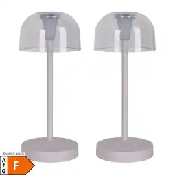 Netto Marken-Discount Näve 2er-Set Akku-/Tischleuchte GOMBA H: 18,5cm weiß Angebot