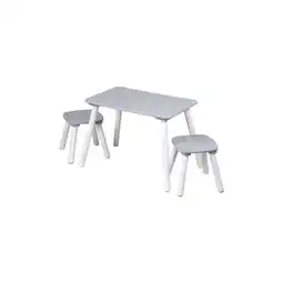 Netto Marken-Discount 1 Kindertisch mit 2 Stühlen grau, FSC Angebot