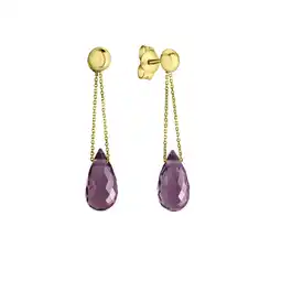 Netto Marken-Discount Celesta Gold Ohrring 375 Gelbgold Amethyst Angebot