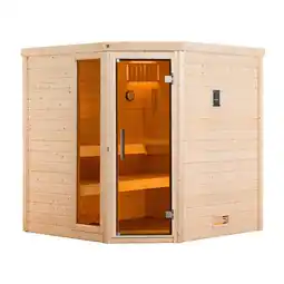 Netto Marken-Discount weka Premium Massivholz-Sauna TURKU Gr. 2 Sparset 7,5 kW BioS inkl. digitaler Steuerung Angebot