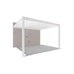 Netto Marken-Discount PergoLine Superior Wand Pergola 3,6 m x 4 m weiß Angebot