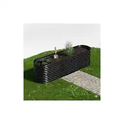 Netto Marken-Discount Hochbeet Stahl Oval - L - 320(L) x 80(W) x 80 (H) - Anthrazit Angebot