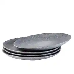 Netto Marken-Discount Gipfelstück Speisteller-Set, Steinzeug Moos'N'Stein Angebot