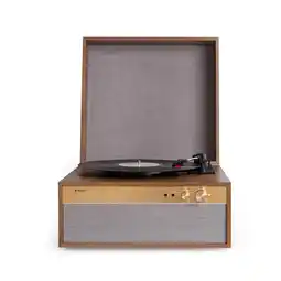 Netto Marken-Discount Berklee TT Case Plattenspieler Riemenantrieb 33,3 45 & 78 U/min Stereo Holz Angebot