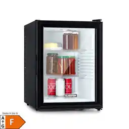 Netto Marken-Discount Brooklyn 42 Mini-Kühlschrank Glastür LED Ablage Schwarz/Weiß 42 Liter Angebot
