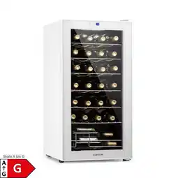 Netto Marken-Discount Shiraz 28 Uno Weinkühlschrank 74l 28Fl Touch-Bedienfeld 5-18°C Weiß 28 Flaschen 1 Kühlzone Angebot