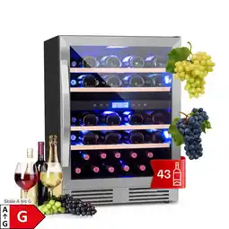 Netto Marken-Discount Vinovilla 43 Built-In Duo Weinkühlschrank 2 Zonen 129l 43 Fl Glastür 43 Liter 2 Kühlzonen Angebot