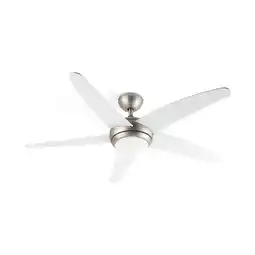 Netto Marken-Discount Bolero 2-in-1-Deckenventilator 134cm Leuchte 55W Fernbedienung weiß Angebot