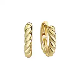 Netto Marken-Discount Celesta Silber Klappcreolen 925 Sterling Silber vergoldet Angebot