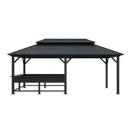 Netto Marken-Discount Sojag Pavillon Bondi 1220 Schwarz 598,7x363,8x307cm Angebot