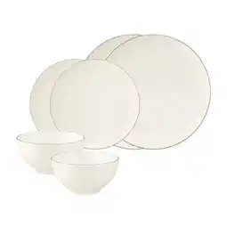 Netto Marken-Discount Seltmann Weiden Basic-Set Savona Grey Line 6er Set Angebot