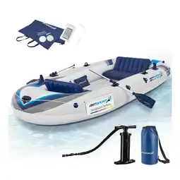 Netto Marken-Discount ArtSport Schlauchboot 322 cm für 4 Personen - Paddelboot aufblasbar mit 2 Sitzbänken & Zubehör Angebot