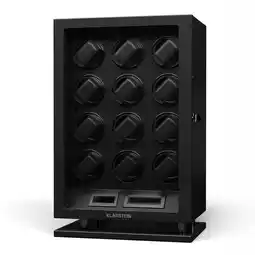 Netto Marken-Discount Verdon 12 Uhrenbeweger 12 Uhren 3 Modi 5 Geschwindigkeiten LED Fernbedienung Schwarz Angebot