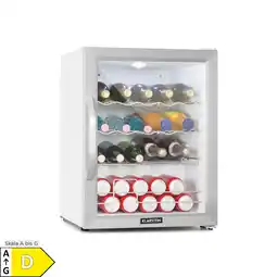 Netto Marken-Discount Beersafe XL Crystal White Kühlschrank 60 Liter 4 Böden Panoramaglastür Edelstahl Angebot