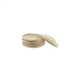 Netto Marken-Discount Wave Biscuit Unterteller aus hochwertigem Porzellan - 12,5 x 1,5 cm Angebot