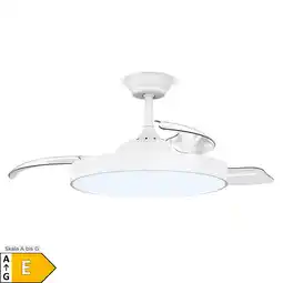 Netto Marken-Discount AirFold Smarter Deckenventilator Einziehbare Flügel Dimmbares LED-Licht Smart Angebot