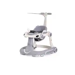 Netto Marken-Discount Chipolino Lauflernhilfe Happy Walker 5 in 1 Schaukelfunktion Musik Lichter Räder grau Angebot