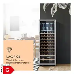 Netto Marken-Discount Vinamour 46 Uno Weinkühlschrank 1 Zonen 155 L/46 Fl. 4-18 °C Edelstahl Angebot