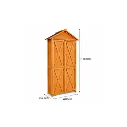 Netto Marken-Discount Werkzeugschrank aus Holz, ca. 88 x 45,5 x 168 cm - Braun Angebot