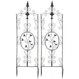 Netto Marken-Discount CLP 2er Set Pflanzen-Rankgitter Burgus Aus Eisen I Rankhilfe Für Kletterpflanzen Im Landhausstil Angebot