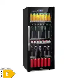 Netto Marken-Discount Beersafe 7XL Kühlschrank 242 Liter 5 Böden Panoramaglastür Edelstahl Onyx 242 Liter Angebot