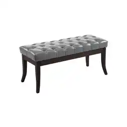 Netto Marken-Discount CLP Sitzbank Ramses Mit Polsterung Und Kunstlederbezug I Holzbank Mit 46 CM Sitzhöhe Angebot