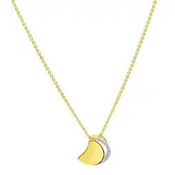 Netto Marken-Discount Fascination by Ellen K. Anhänger mit Kette 375/- Gelbgold bicolor Zirkonia Angebot
