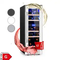Netto Marken-Discount Vinovilla 17 Built-In Duo Zweizonen-Weinkühlschrank 53l 17 Fl. 3-Farben Glastür Angebot