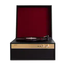 Netto Marken-Discount Berklee TT Case Plattenspieler Riemenantrieb 33,3 45 & 78 U/min Stereo Schwarz Angebot