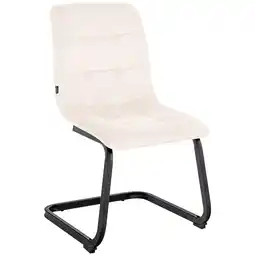 Netto Marken-Discount CLP Esszimmerstuhl Vermont I Mit Samt-Bezug I Gepolsterter Freischwinger-Stuhl Angebot