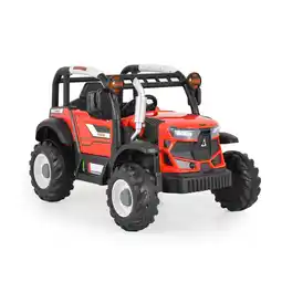Netto Marken-Discount Moni Kinder-Elektro Traktor Harvest Fernbedienung, Hupe, Lichter, Musik, MP3 rot Angebot