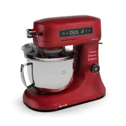 Netto Marken-Discount Chiara Küchenmaschine 1600 Watt 12 Stufen Edelstahlschüssel LCD-Display inkl. Zubehör Rot Angebot