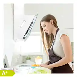Netto Marken-Discount Clara 90 Dunstabzugshaube Glas 509 m³/h Touch Ambiente-Licht Weiß Angebot