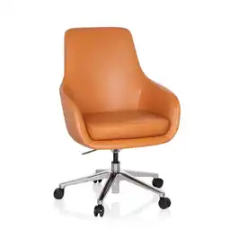 Netto Marken-Discount hjh OFFICE Profi Chefsessel BARENO Leder mit Armlehnen Angebot
